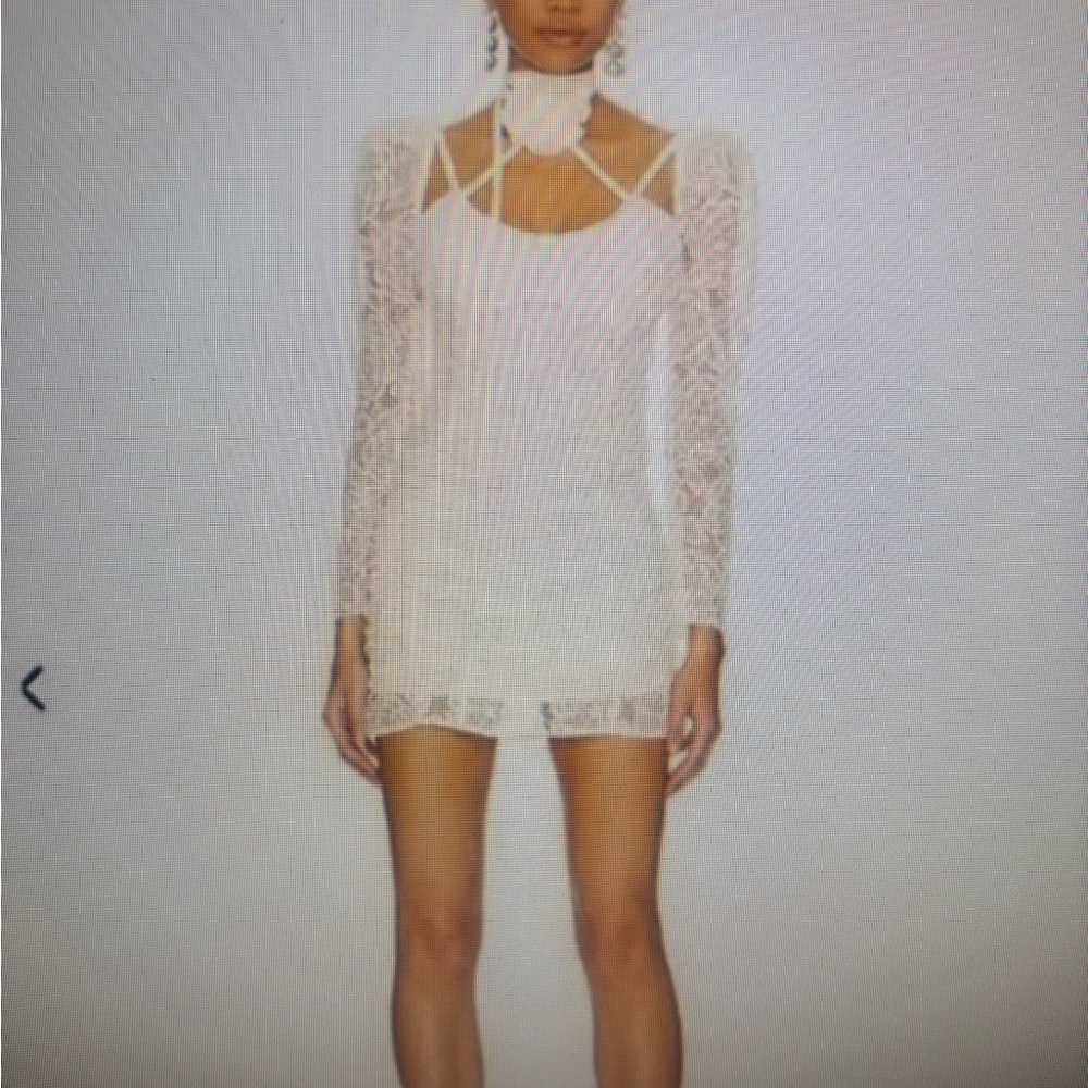 New With Tags NWT For Love & Lemons Lace Dress with flower choker. XS - Picture 3 of 5